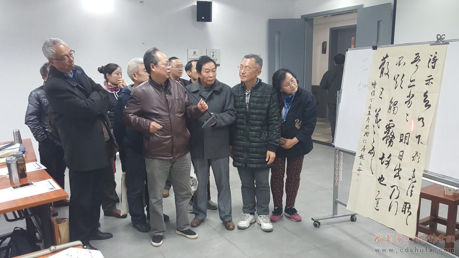 成都市书协艺术顾问田旭中老师走进“翰墨天府”成都书法大讲堂 - 协会动态 - 成都市书法家协会