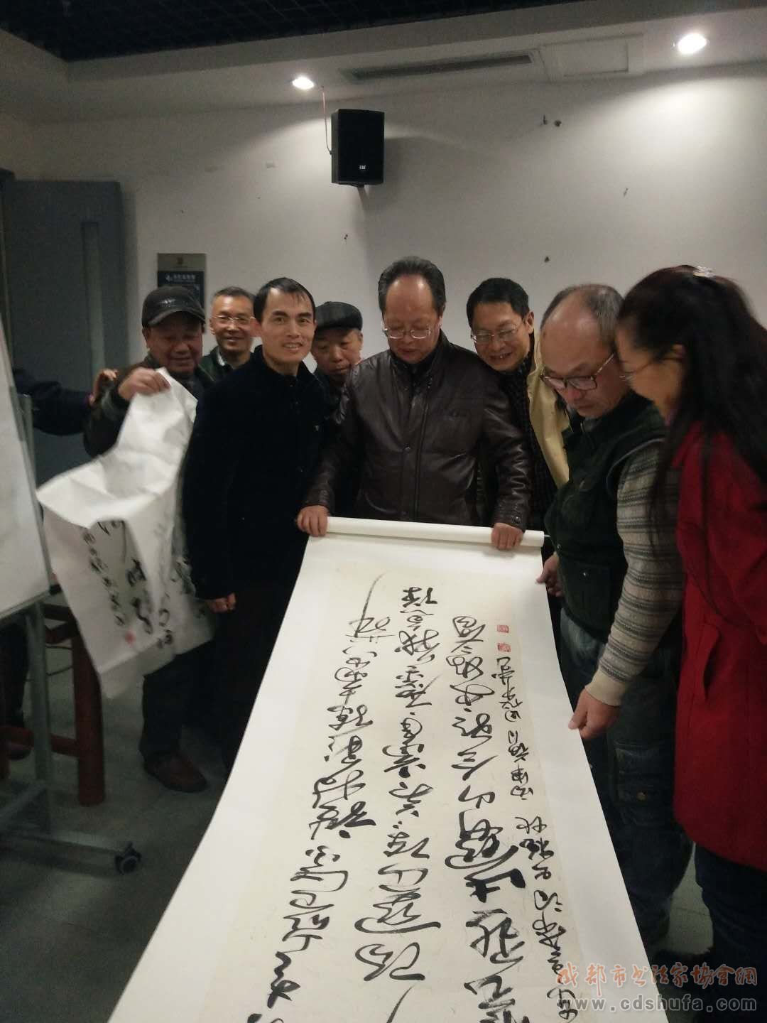 成都市书协艺术顾问田旭中老师走进“翰墨天府”成都书法大讲堂 - 协会动态 - 成都市书法家协会
