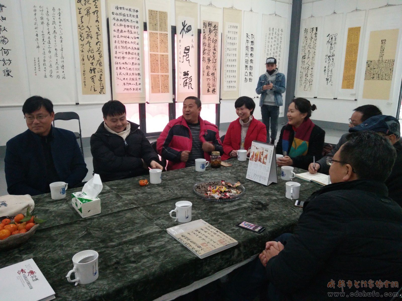 “深入生活  扎根人民”成都市书协三大活动亮相新都海峡茶城