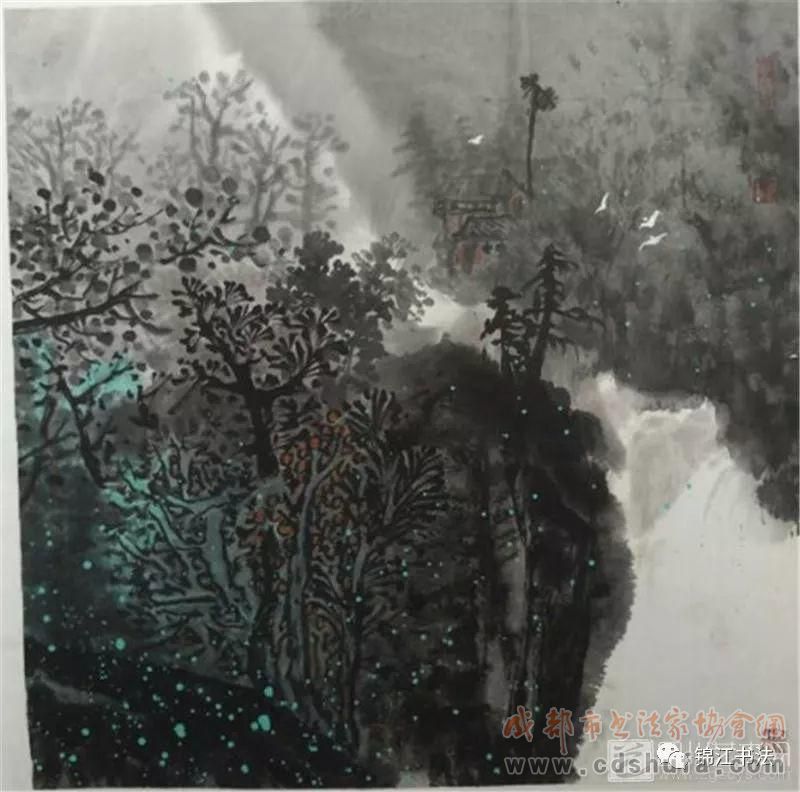 成都市大邑县、锦江区庆＂五一＂书画小品展