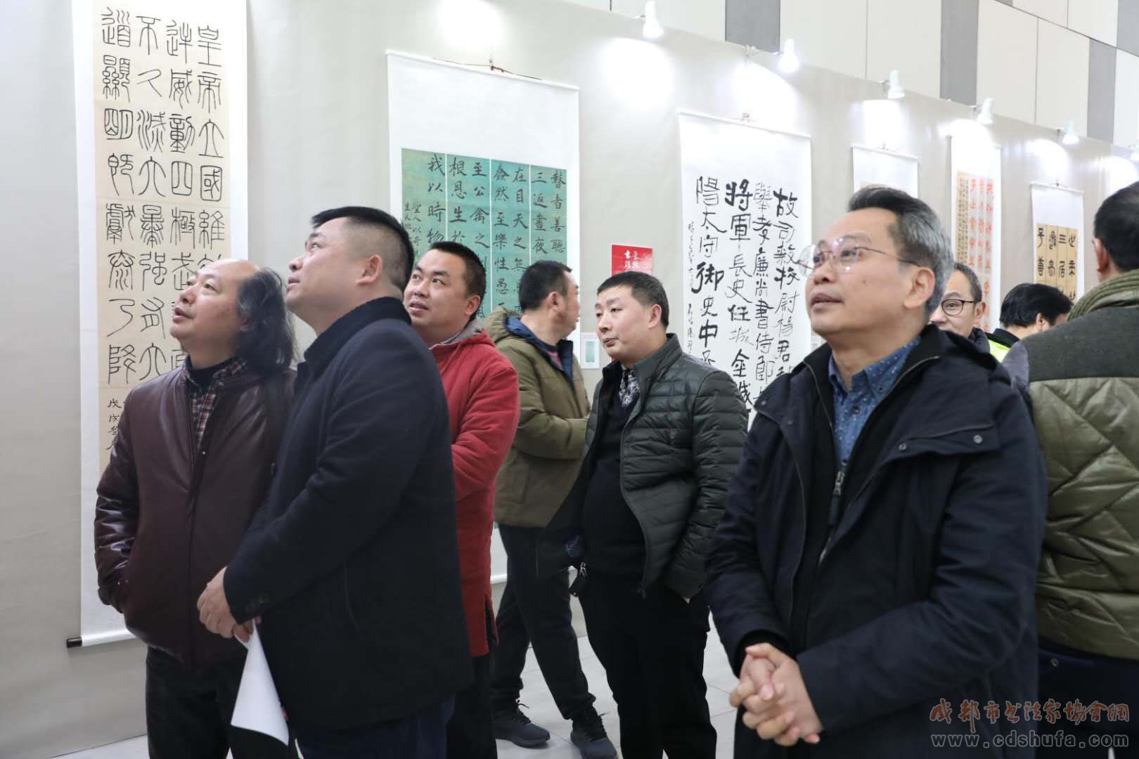 “蓉欧丝路 书法同行”2019迎新春职工书法展暨青白江区首届书法临帖展开幕