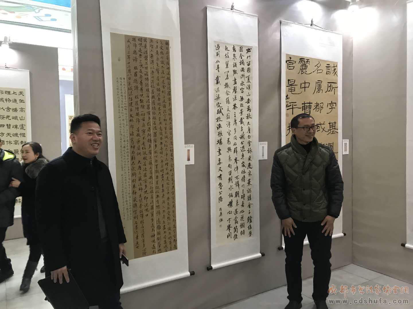 “蓉欧丝路 书法同行”2019迎新春职工书法展暨青白江区首届书法临帖展开幕