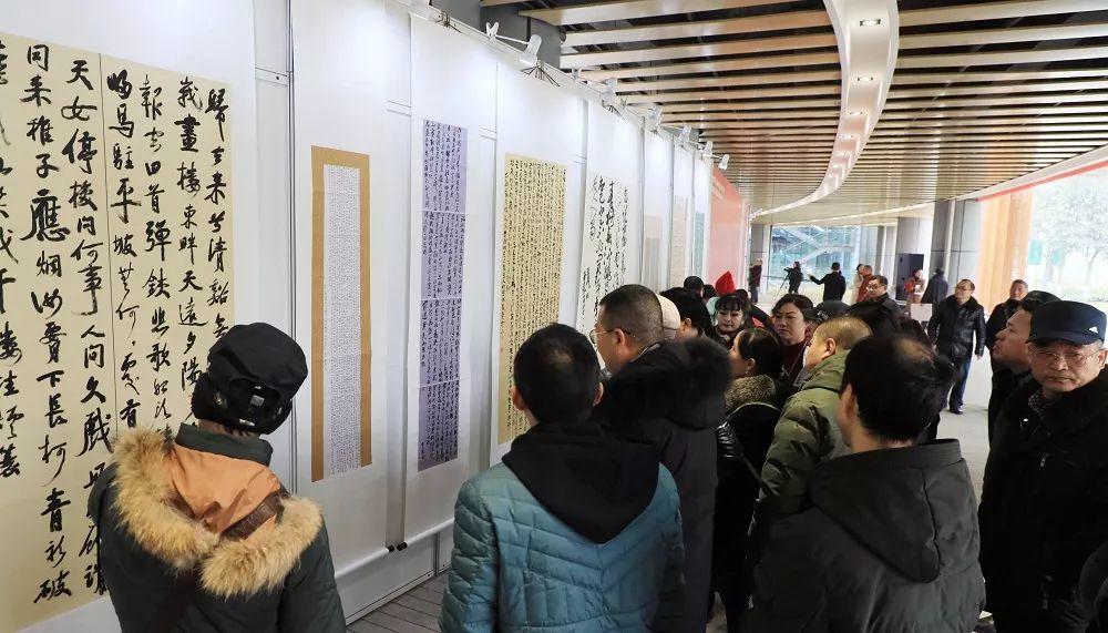 2019年四川省第九届书法篆刻新人新作展青白江新年展开幕