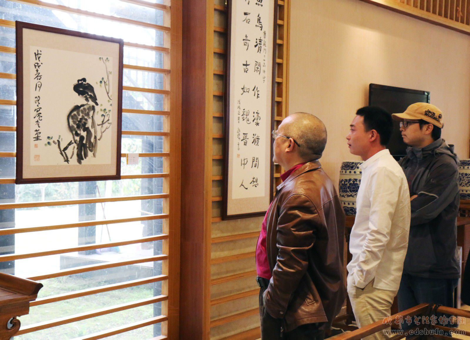 蒲江县书画家协会举办“茗心相久·佳处长留”成佳同乡四人书画展