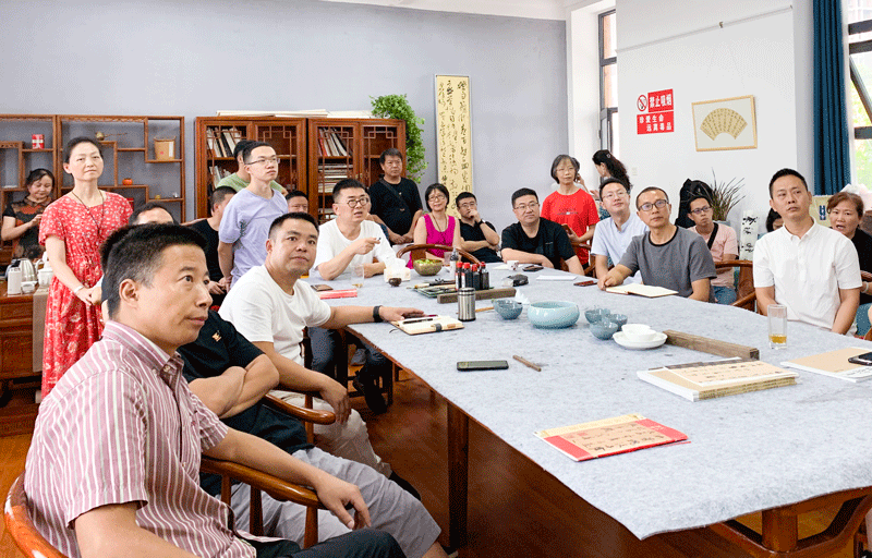 四川省书协副主席龚小膑一行到金堂进行书法艺术交流指导 - 四川书法家网