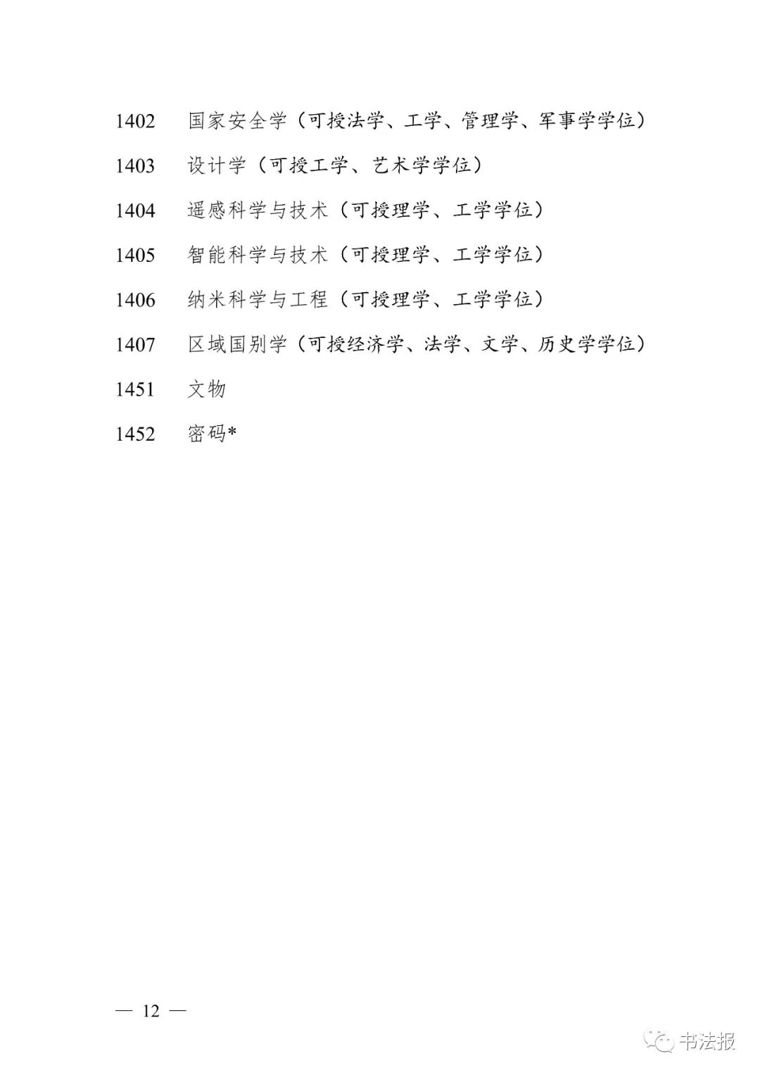 书法正式升级为一级学科！教育部发布2022年学科专业目录