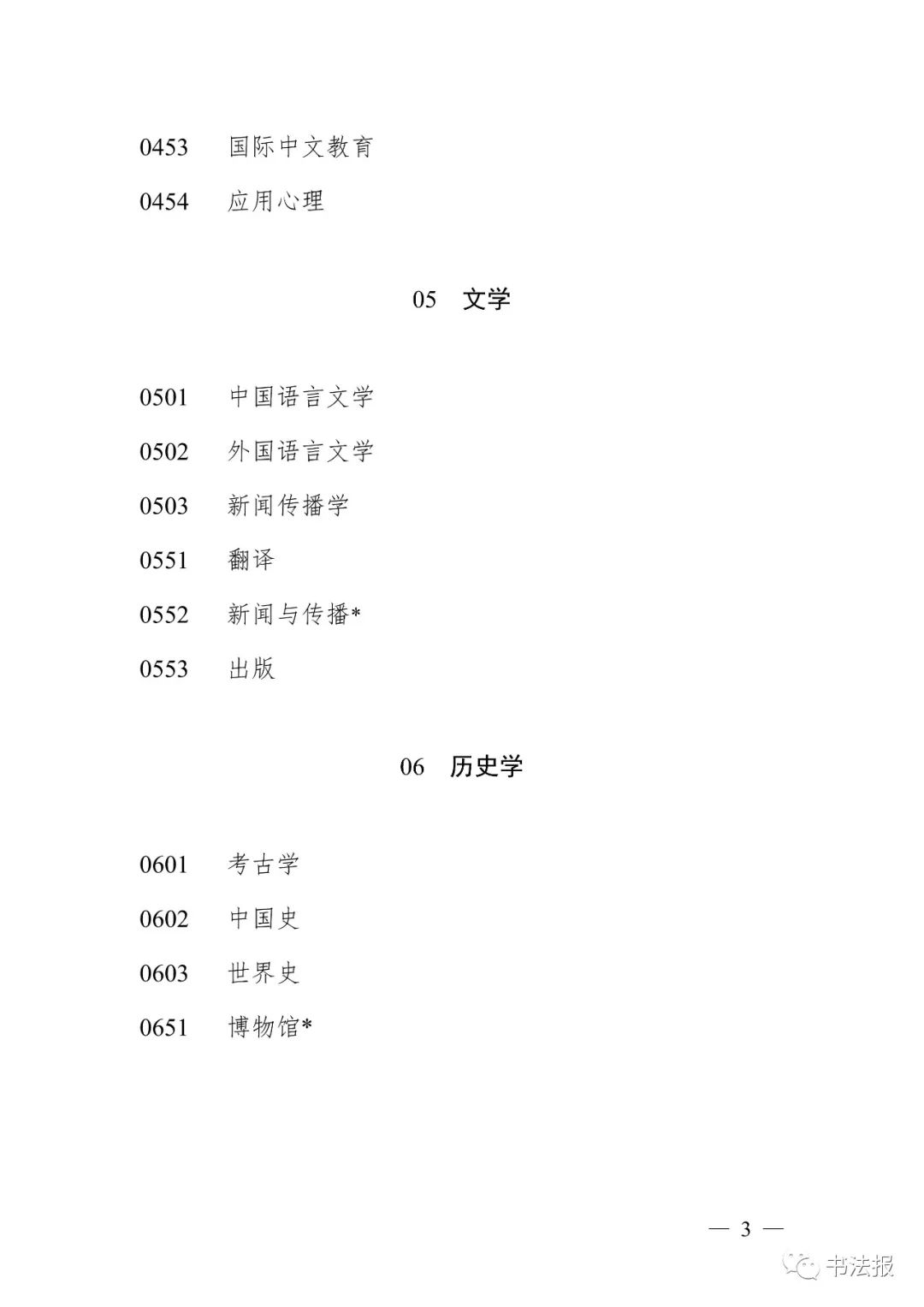 书法正式升级为一级学科！教育部发布2022年学科专业目录